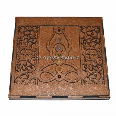 Seven Chakra Buddha Wooden Box