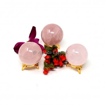 Rose Quartz Spheres.