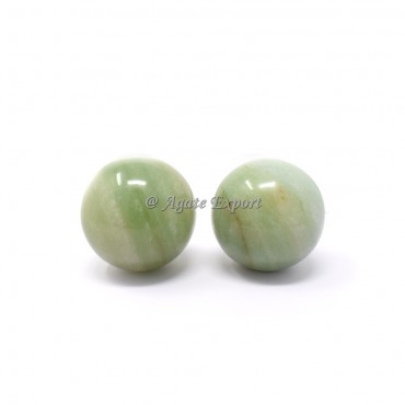 Green Aventurine Spheres.