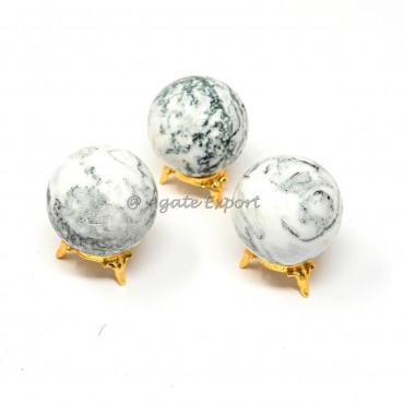 Tree Agate Spheres