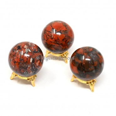 Red Spotted Jasper Spheres