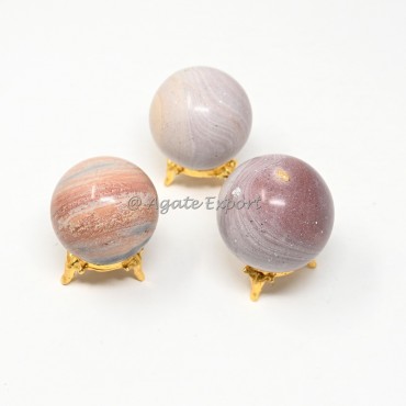 Pink Opal Jasper Spheres