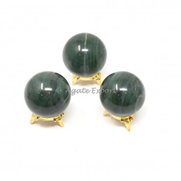 Indian Green Jade Spheres