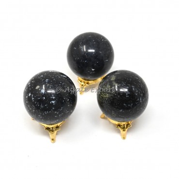 Spotted Black Tourmaline Spheres