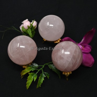 Rose Quartz Spheres