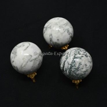 Tree Agate Spheres