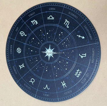 Zodiac Engraved Selenite Grid