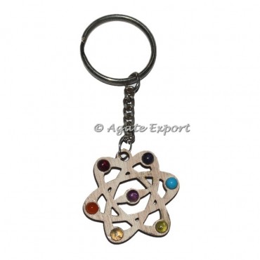 Galaxy Seven Chakra Keyring