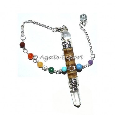 Aragonite Chakra 3pcs Pendulums