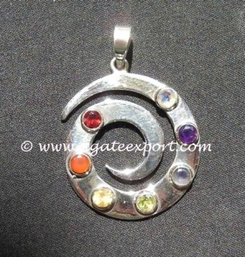 Chakra Design Shell Pendant.