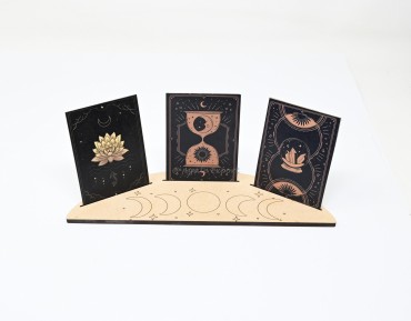 Moon Phases Engraved Card Holder