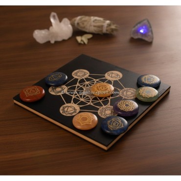 Chakra Stones With Metatron Box