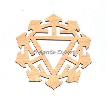 Solar Chakra Wooden Coaster