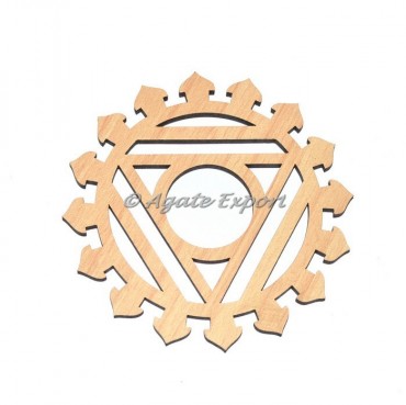 Throat Chakra Wooden Coaster