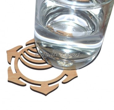 Sacral Chakra Wooden Coaster