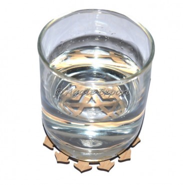 Heart Chakra Wooden Coaster
