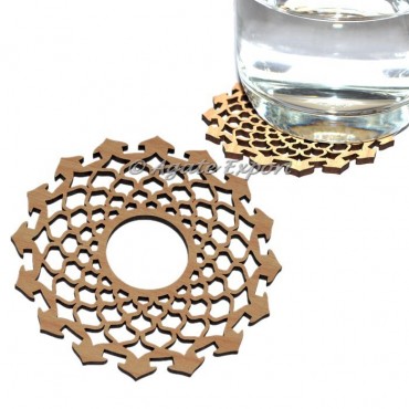 Crown Chakra Wooden Coaster