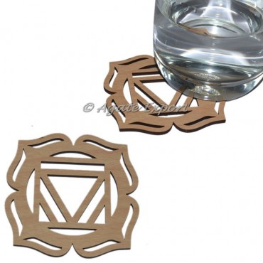Root Chakra Wooden Coaster