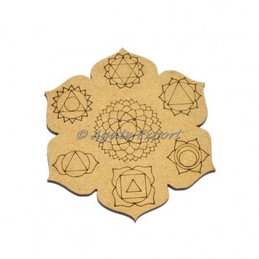 Seven Chakra Engraved Coaster