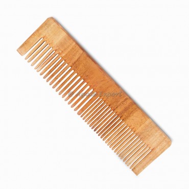 Two Type Tooth Neem Comb For Better De-Tangling