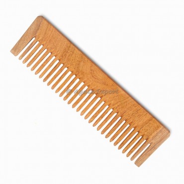 Wide Tooth Neem Wood Comb