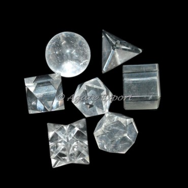 Crystal Quartz Sacred Geometry Set