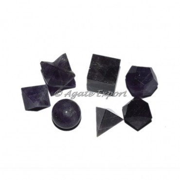 Amethyst Geometry Set With Gift Box