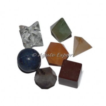 7 chakra Geometry Set With Square Gift Box