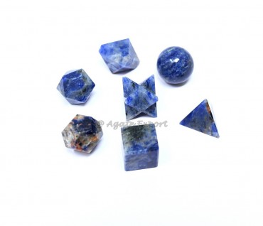 Sodalite Geometry Set 7 Pcs