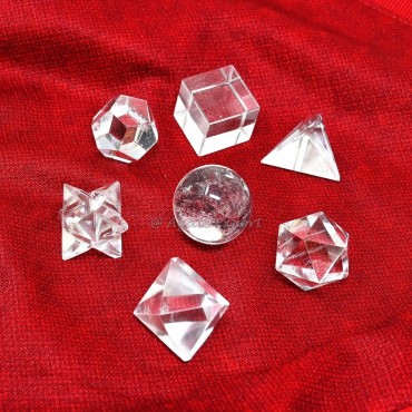 Crystal Quartz Geometry Set 7 Pcs