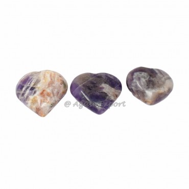 Amethyst Puffy Hearts