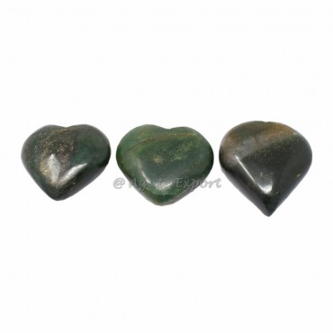 Green Mica Puffy Hearts