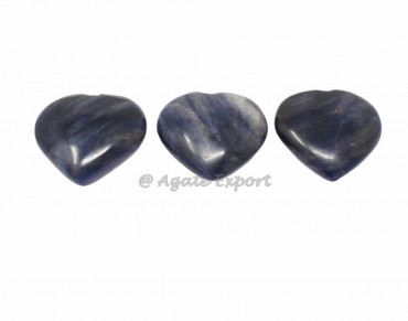 Sodalite Puffy Hearts