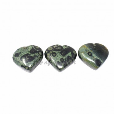 Kambaba Jasper Puffy Hearts