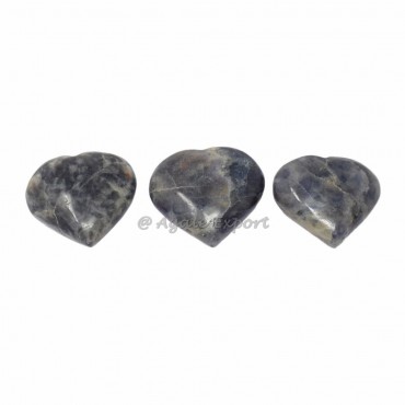 Blue Aventurine Puffy Hearts