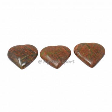 Unakite Puffy Hearts