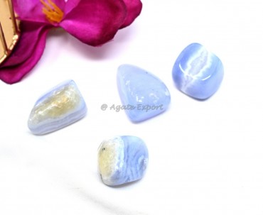 Blue Lace Tumbled Stones