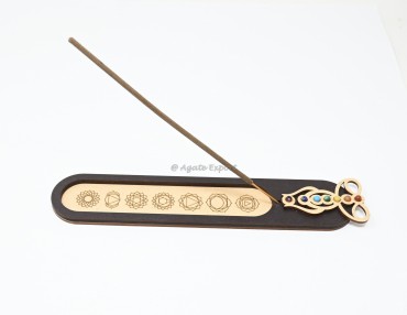 7 Chakra Buddha with Stones And Chakra Incense Holder