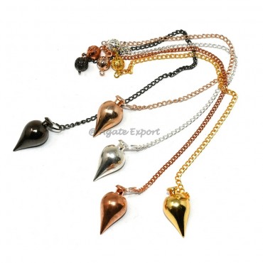 Tear Drop With Top Metal Pendulum