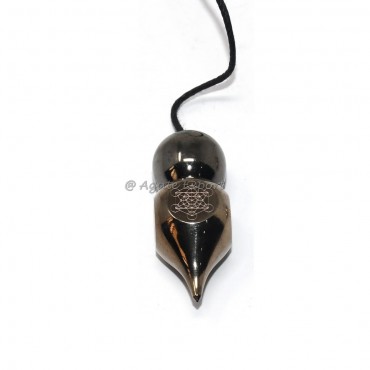 Drop Openable Metatron Engraved Metal Pendulum