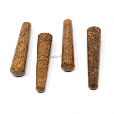 Calligraphy Jasper Massage Wand