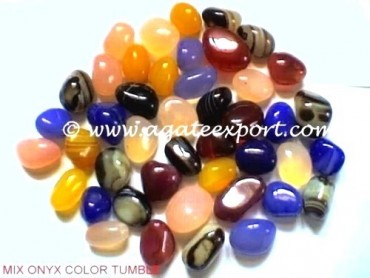 Mix Onyx Tumbled Stones.