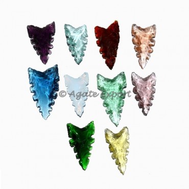 Native American Mix Color Obsidian Arrowheads