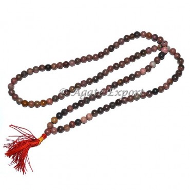 Rhodonite Japa Mala