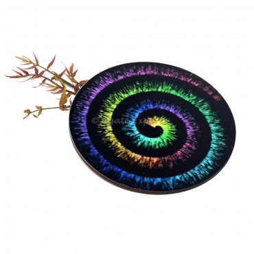 Chakra Galaxy Printed MDF Coaster