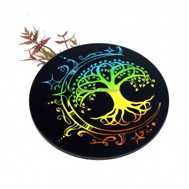 Moon With Tree Of Life MDF Coaster