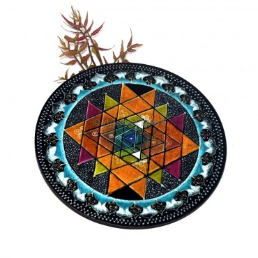 Shree Yantra Printed MDF Coaster