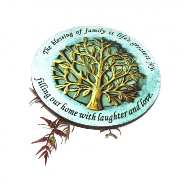 Tree Of life With Text Printed Coaster