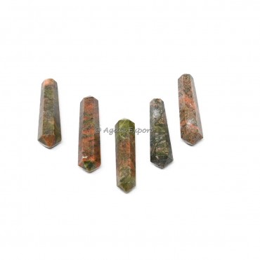 Unakite Terminated Pencil Point