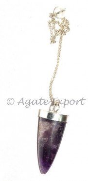 Amethyst Bullet Pendulums